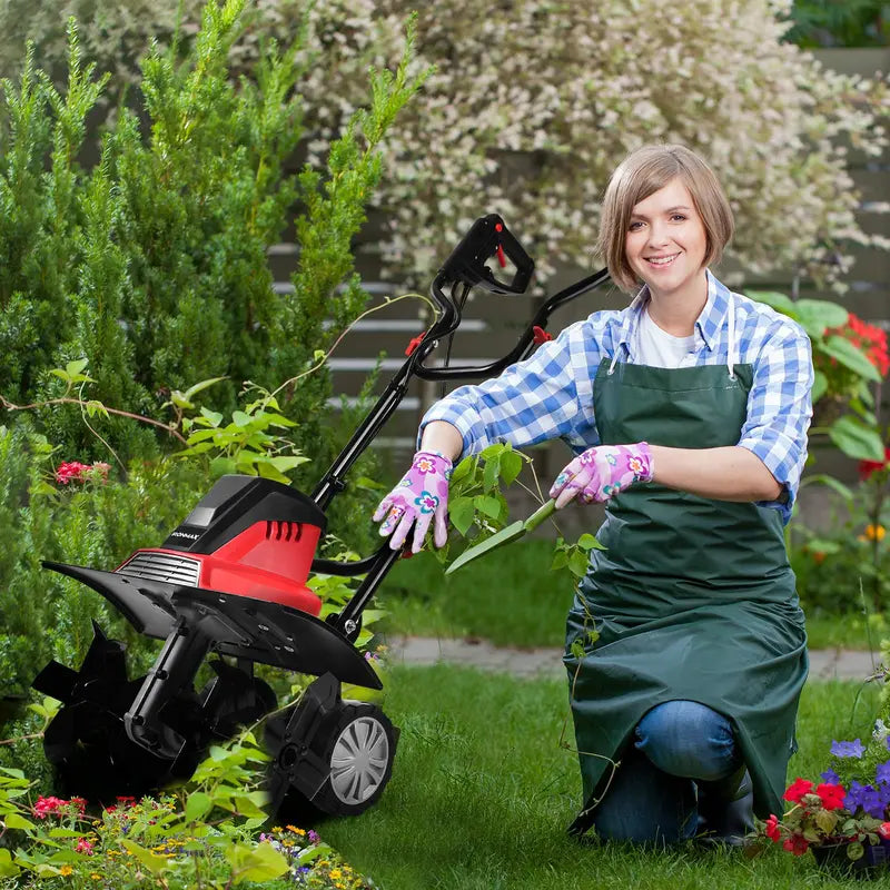 17-Inch Corded Electric Tiller &amp; Cultivator ¨C 13.5 Amp Motor with 9-Inch Tilling Depth