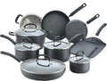 17-Piece Ultimate Hard-Anodized Cookware Collection ¨C Oven-Safe to 400¡ãF. Dishwasher-Friendly. Includes Fry Pans. Saucepans. Griddle. and More