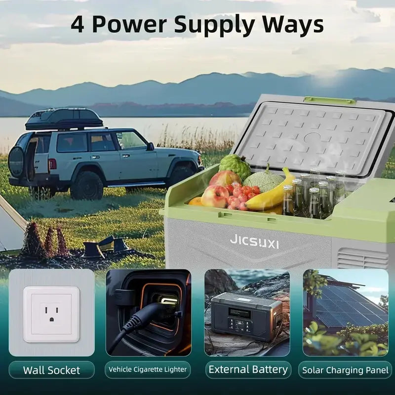 17-Quart 12V Portable Compressor Fridge ¨C Adjustable Temperature Car Cooler (-4¡ãF to 68¡ãF)