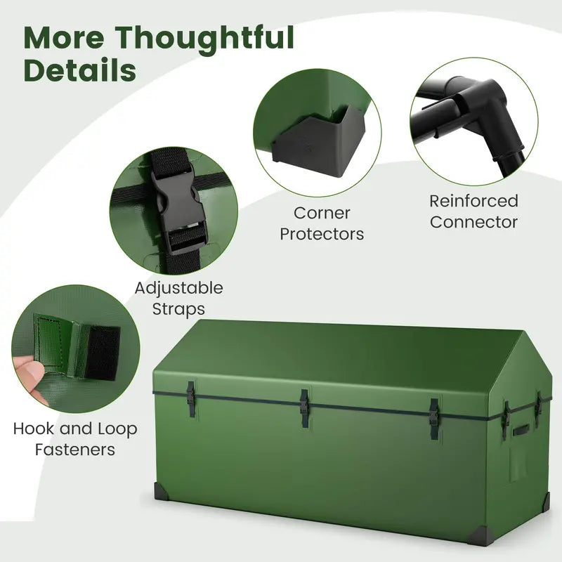 174-Gallon All-Weather Outdoor Storage Box with Ergonomic Carry Handles
