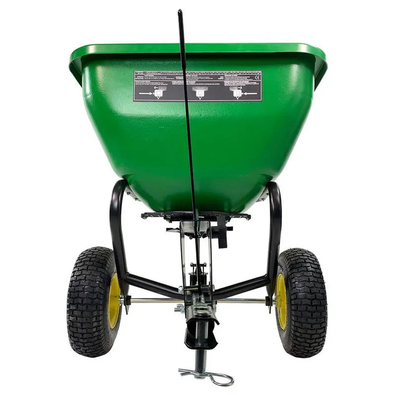 175-Pound Capacity Tow-Behind Broadcast Spreader ¨C Rustproof Poly Hopper