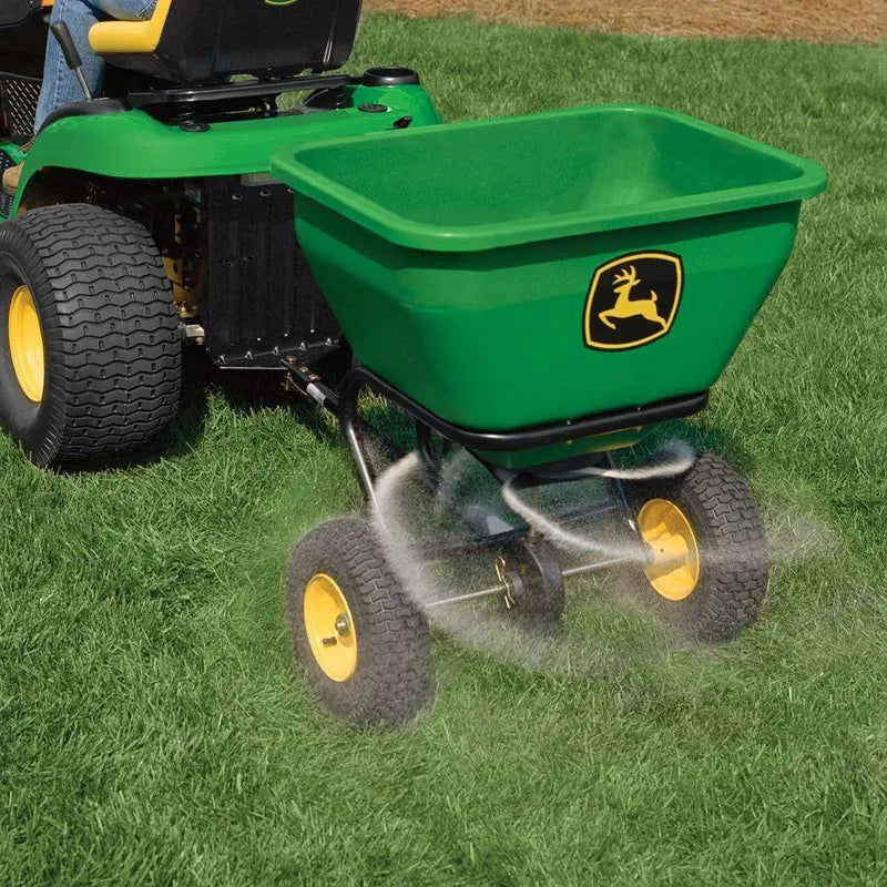 175-Pound Capacity Tow-Behind Broadcast Spreader ¨C Rustproof Poly Hopper