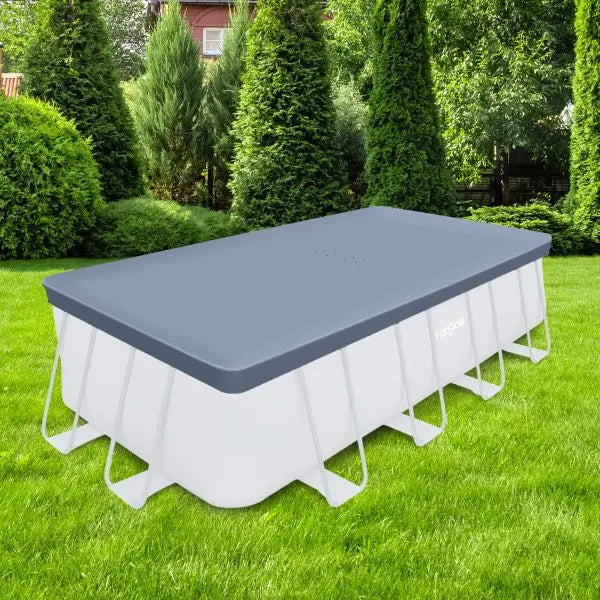 18-Foot Heavy-Duty Rectangular Pool Cover for Oasis &amp; Activity Pools ¨C Gray