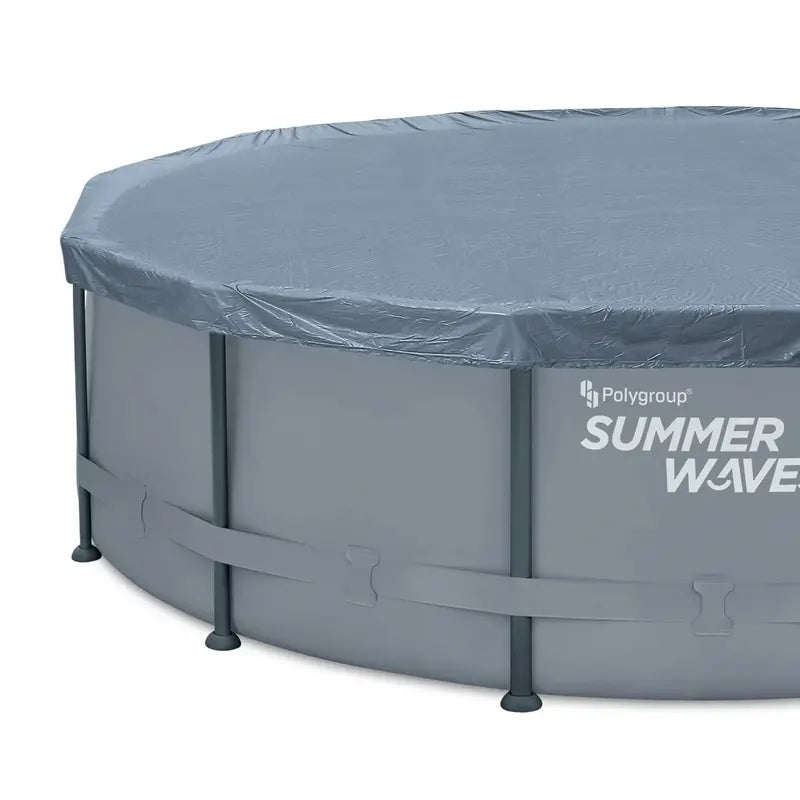 18 ft Round Summer Waves Elite Frame Pool - Cool Gray. Unisex
