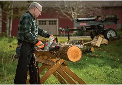 18-Inch 15-Amp Self-Sharpening Corded Chainsaw ¨C PowerSharp System. 120V Electric Saw in Grey and Black