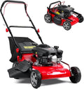 18-Inch 3-in-1 Self-Propelled Gas Lawn Mower ¨C 131cc Engine. 50L Grass Catcher. Heavy-Duty Yard Maintenance