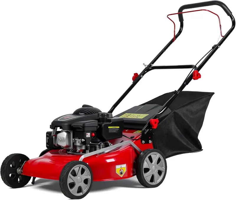 18-Inch 3-in-1 Self-Propelled Gas Lawn Mower ¨C 131cc Engine. 50L Grass Catcher. Heavy-Duty Yard Maintenance