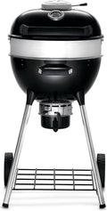 18-Inch Charcoal Kettle Grill with Stainless Steel Spacer Ring. 240 sq in Cooking Surface. and All-Terrain 7″ Wheels