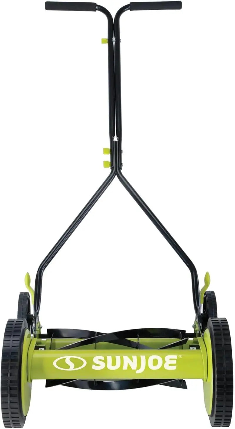 18-Inch Manual Reel Lawn Mower with Grass Catcher ¨C Eco-Friendly. Quiet. and Low-Maintenance Push Mower
