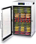 18-Tray Stainless Steel Food Dehydrator ¨C Touchscreen Controls. Precise Temp &amp; Timer Settings for Jerky. Herbs. Fruits &amp; More