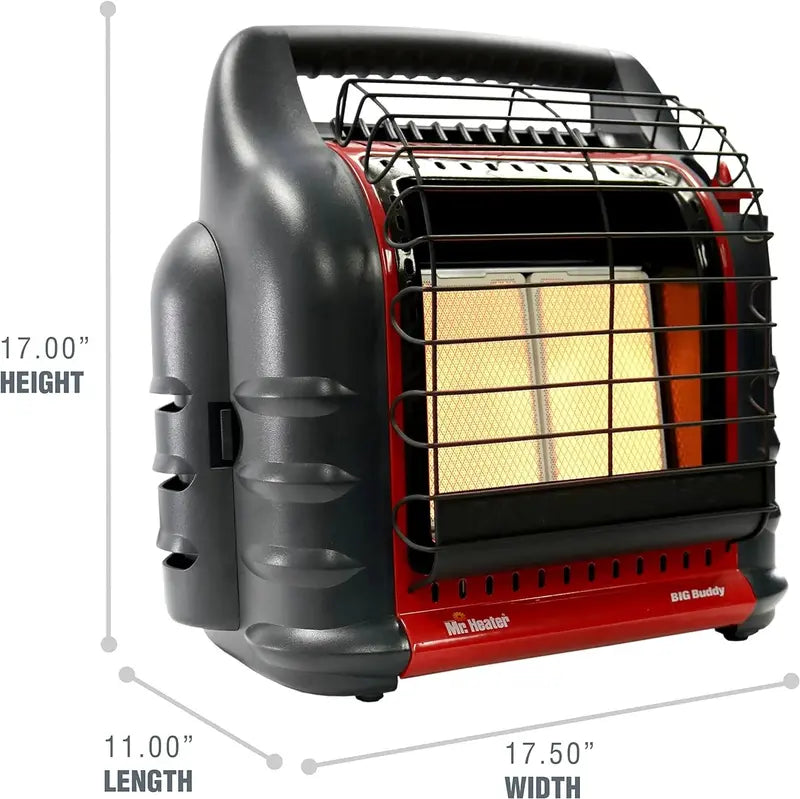18.000 BTU Portable Propane Heater ¨C Compact Big Buddy Model for Indoor/Outdoor Use