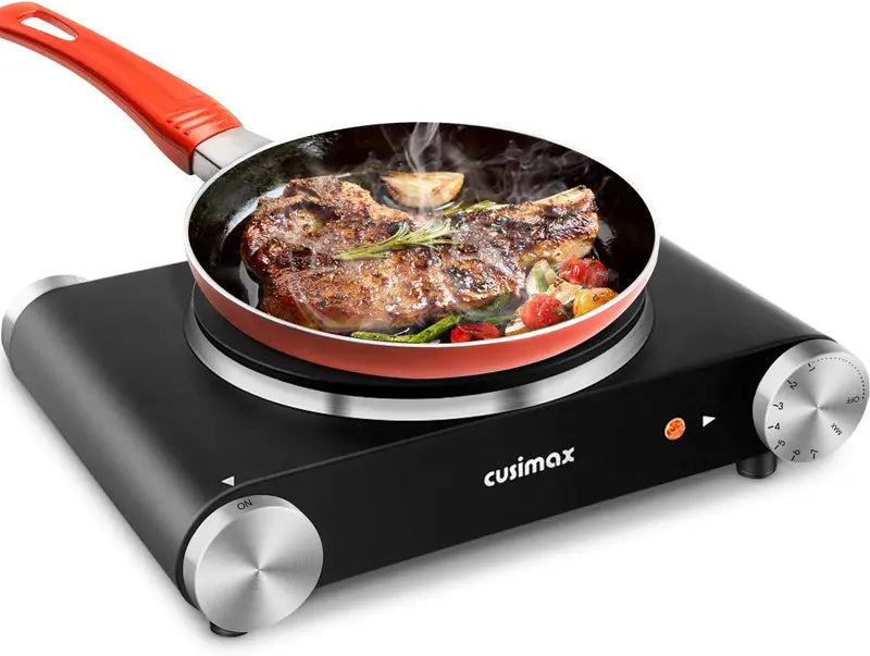 1800W Dual-Zone Ceramic Hot Plate ¨C Portable Infrared Cooktop with Glass Surface & Precise Temperature Controls