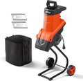 1800W Electric Wood Chipper Shredder ¨C 45mm Cutting Capacity. Built-In Collection Bag for Yard Waste