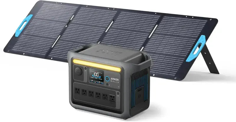1800W Portable Power Station ¡ª Solar Generator with 2400W Peak Output. Rapid 58-Min Charge