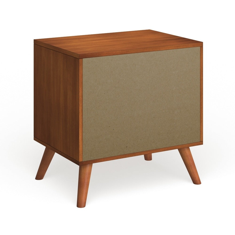 Bodo Mid-century Modern Wood 2-Drawer Nightstand by Carson Carrington