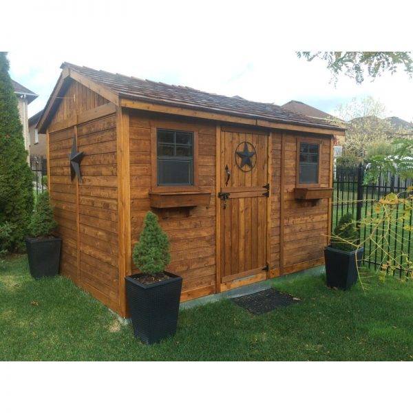12 ft. W x 8 ft. D Wood Storage Shed