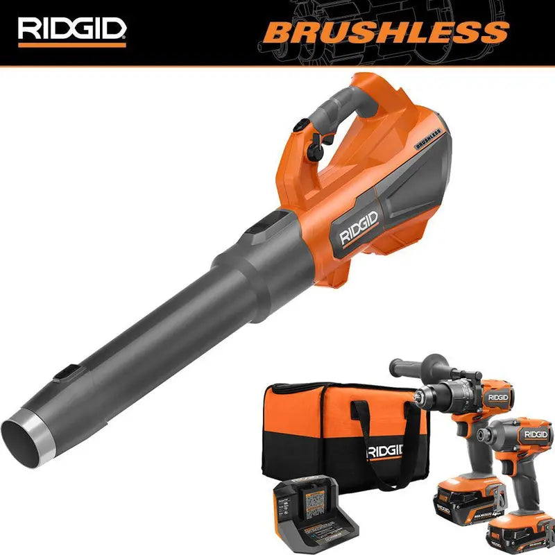 18V Brushless 510 CFM 110 MPH Cordless Blower Kit - 2 Batteries &amp; Charger Included