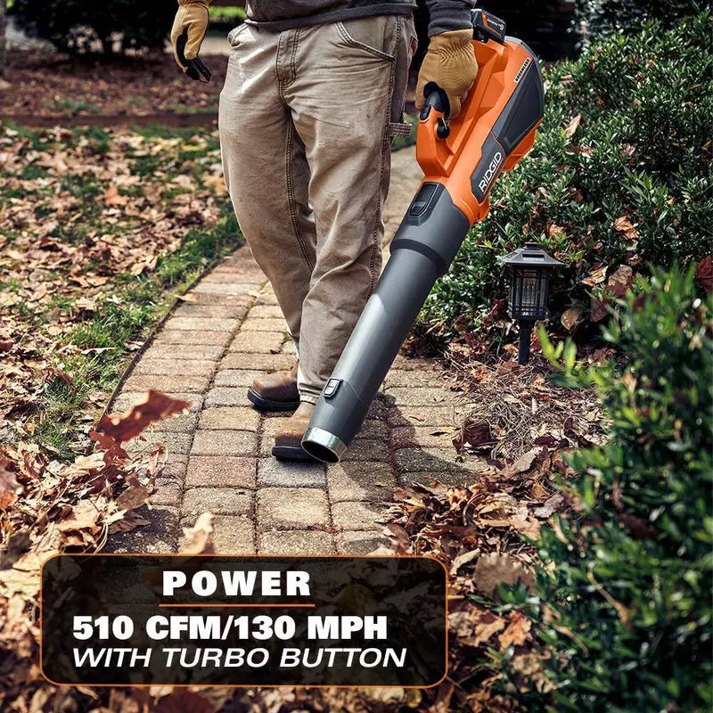 18V Brushless 510 CFM 110 MPH Cordless Blower Kit - 2 Batteries &amp; Charger Included
