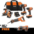 18V Cordless 4-Tool Combo Kit ¨C Includes Drywall Cut-Out Tool. Batteries. Charger &amp; Carrying Bag