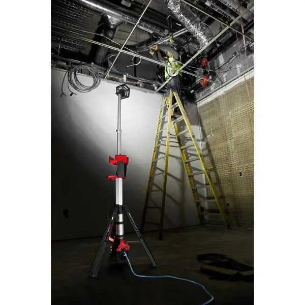 18V Rocket Dual-Power Tower Light System ¨C Includes Two 6.0Ah High-Output Batteries