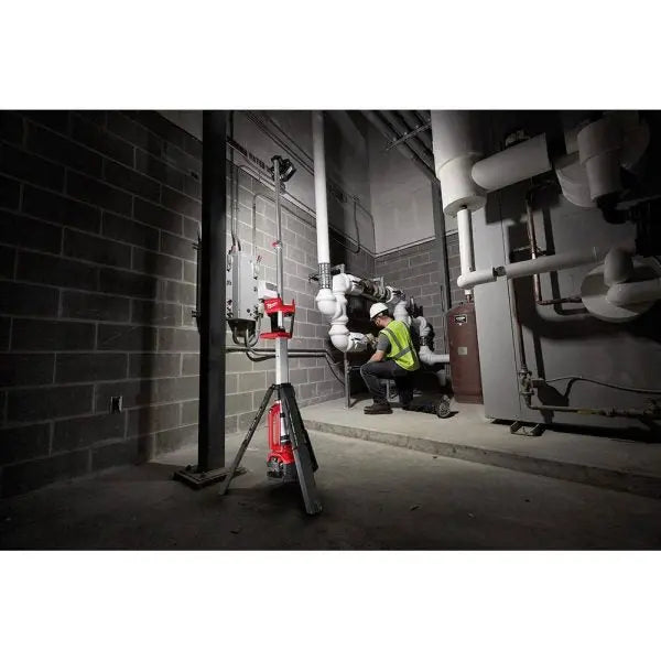18V Rocket Dual-Power Tower Light System ¨C Includes Two 6.0Ah High-Output Batteries