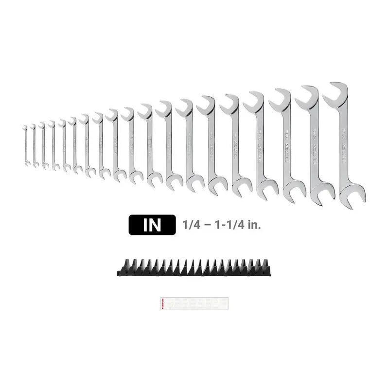19-Piece WAE95103 1/4 in. to 1-1/4 in. Angle Head Wrench Set with Modular Organizer