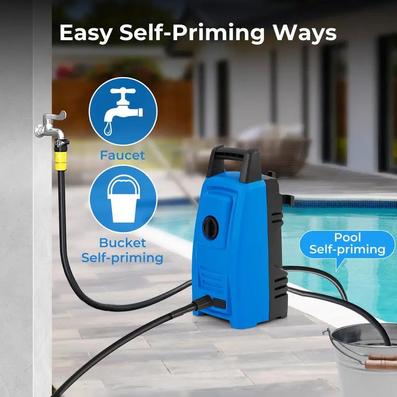 1900 PSI Electric Power Washer ¨C Compact 1.8 GPM High-Pressure Cleaner with 4 Nozzle Tips