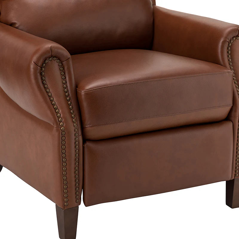 Rosaura 32.68 Wide Genuine Leather Manual Recliner