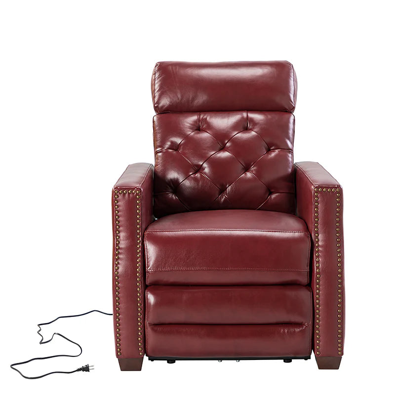 Carlota 31.5 Wide Genuine Leather Power Recliner