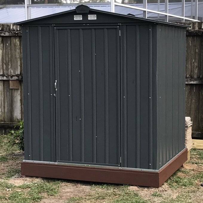 Shed 6 ft. W x 5 ft. D Metal Storage Shed