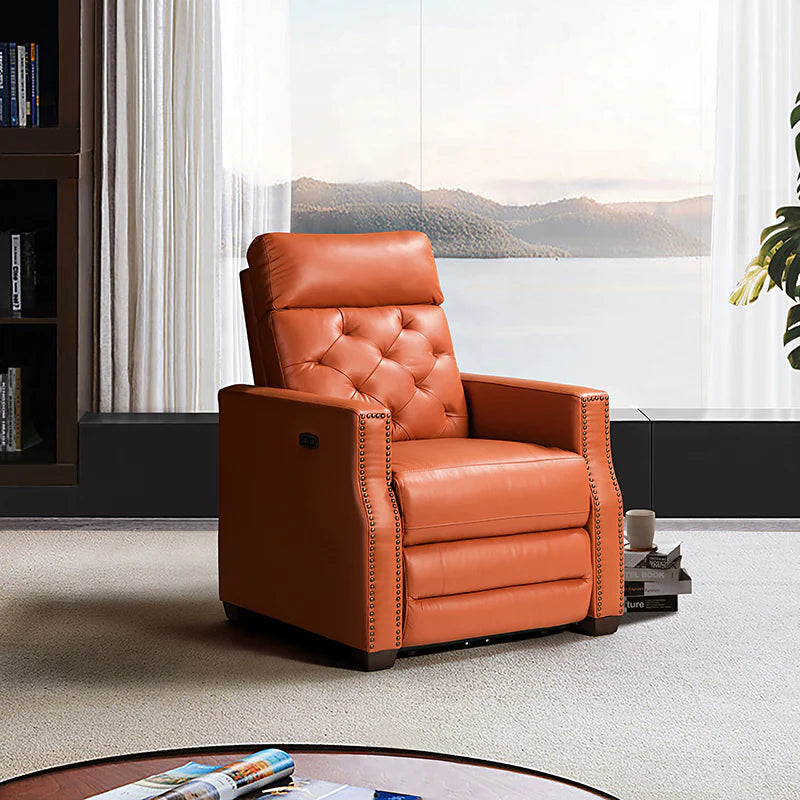 Carlota 31.5 Wide Genuine Leather Power Recliner