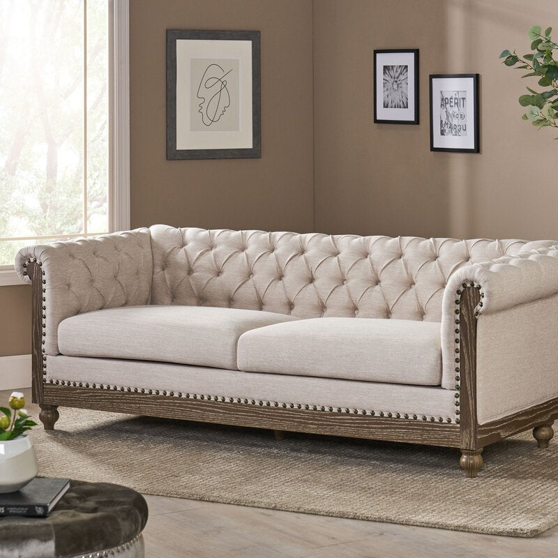 Pausch 78.75 Rolled Arm Chesterfield Sofa