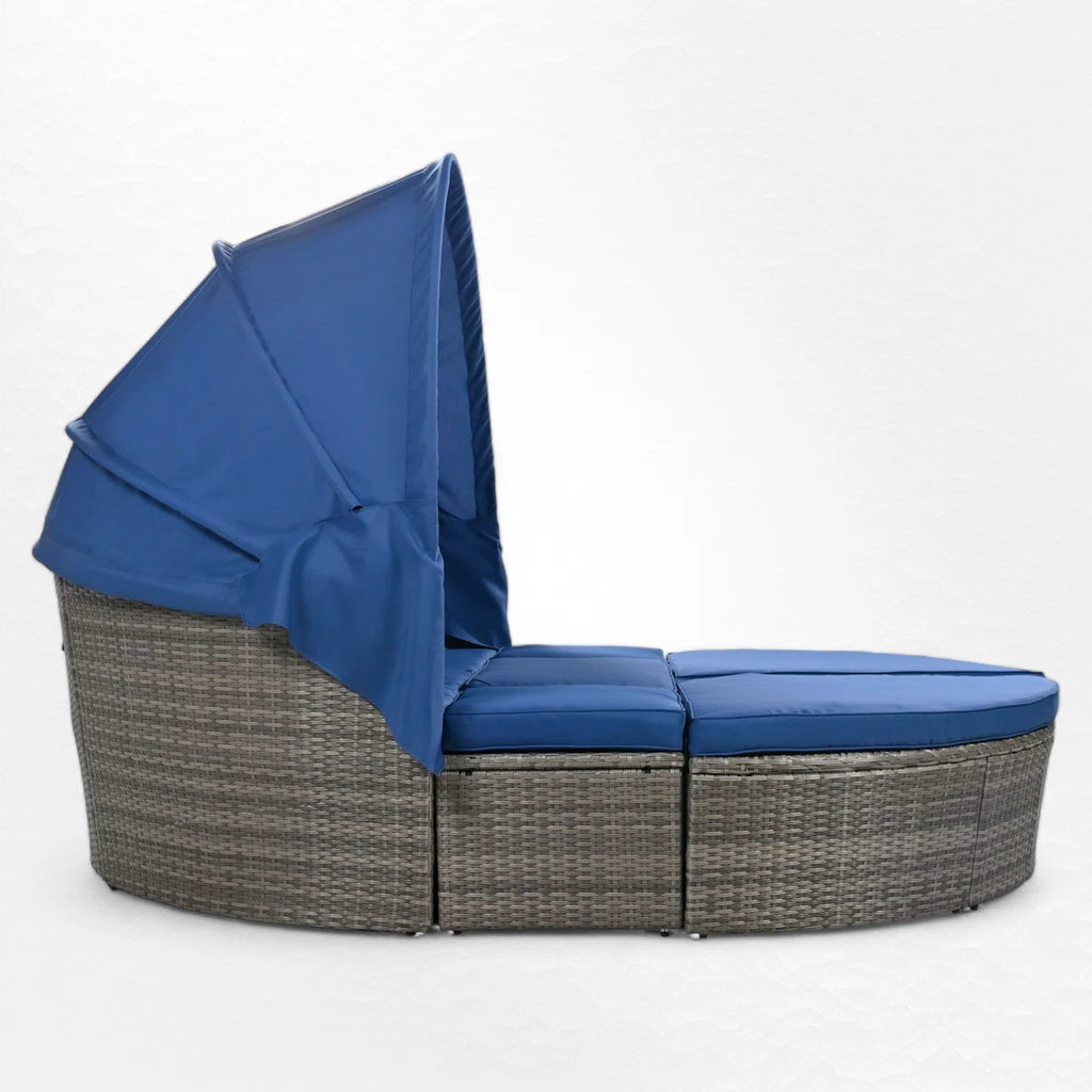 Joscelin 66.1'' Polyethylene (PE) Wicker Outdoor Patio Daybed