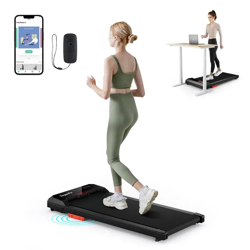 2.5HP Under-Desk Walking Pad ¨C Compact Treadmill with Remote. 340 lb Capacity &amp; Quiet Operation