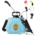 2-Gallon 3-Speed Electric Garden Sprayer ¨C Telescopic Wand. Triple-Nozzle System. USB-Rechargeable