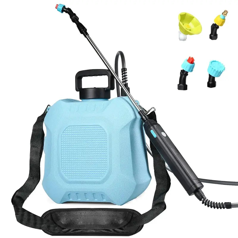 2-Gallon Retractable-Wand Electric Garden Sprayer ¨C 4 Adjustable Nozzles. USB-Rechargeable with 2000mAh Battery