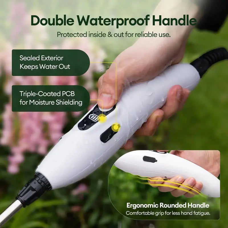 2-Gallon USB-Rechargeable Electric Garden Sprayer ¨C Ergonomic Design with 3 Spray Nozzles and 2200mAh Battery