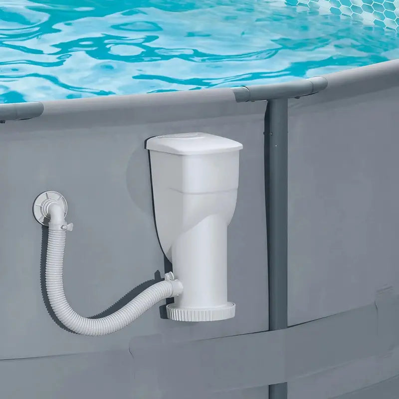 2-in-1 Above-Ground Pool Filter Pump & Skimmer System with 1.5¡å Hose Fitting and Secure Clamps