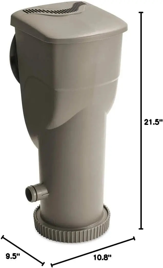 2-in-1 Above-Ground Pool Filter Pump & Skimmer System with 1.5¡å Hose Fitting and Secure Clamps