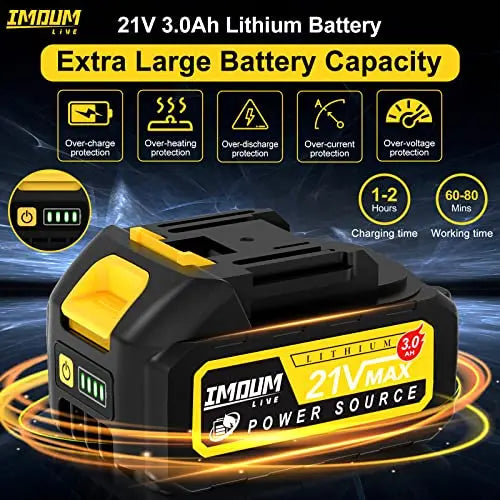 2-in-1 Brushless Pole Saw   Mini Chainsaw. IMOUMLIVE 8  Cutting Cordless Power Pole Saw for Wood Cutting. Trimming