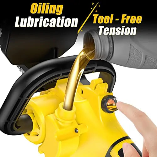 2-in-1 Brushless Pole Saw   Mini Chainsaw. IMOUMLIVE 8  Cutting Cordless Power Pole Saw for Wood Cutting. Trimming