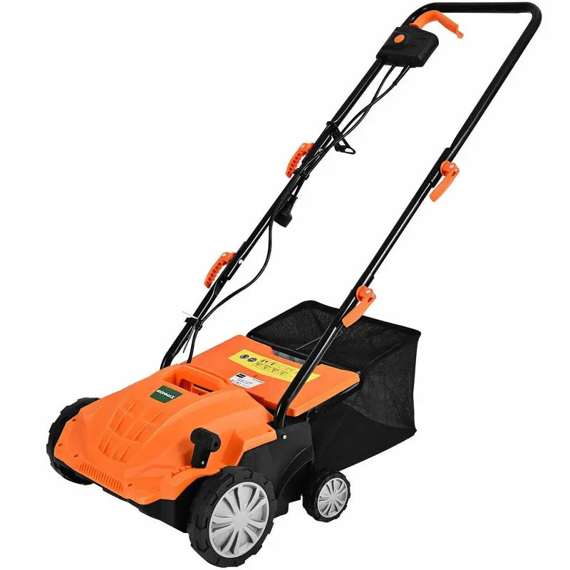 2-in-1 Electric Lawn Dethatcher &amp; Weeder ¨C 12-Amp. 3-Depth Adjustable Tool