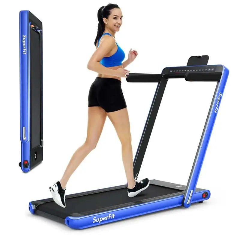 2-in-1 Folding Treadmill ¨C Under-Desk Walking/Running Machine with Dual Display and Smart App Connectivity