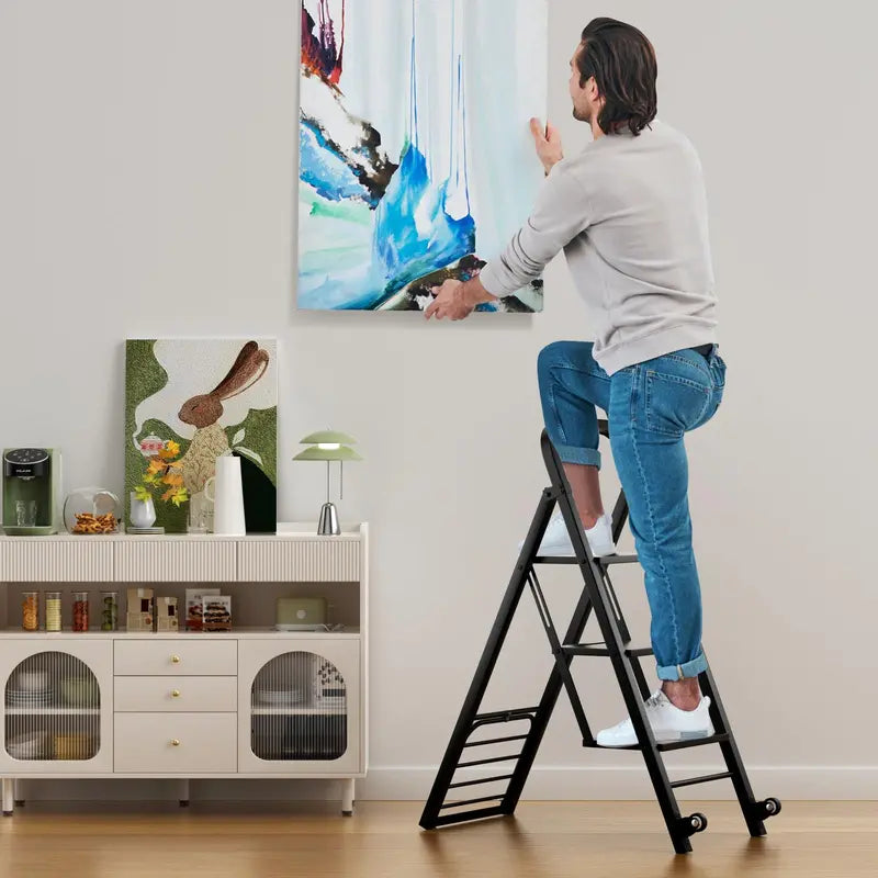 2-in-1 Multi-Function Hand Truck Dolly &amp; Step Ladder