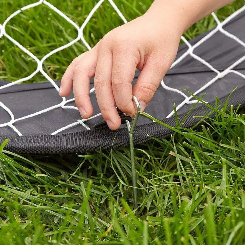 2-in-1 Pop-Up Soccer &amp; Football Goal Net with Carry Bag for Kids