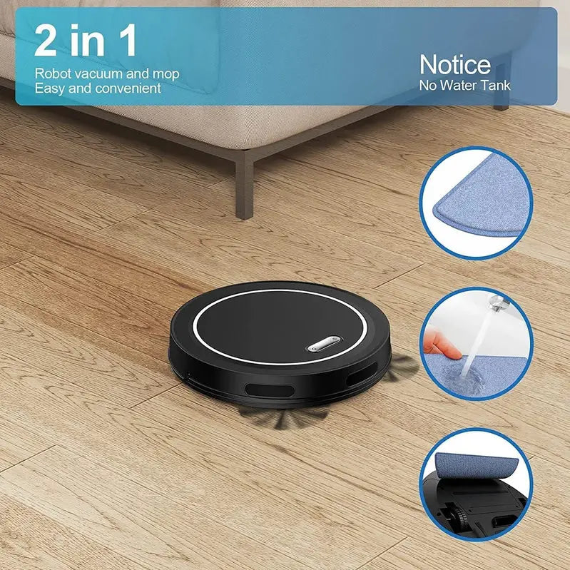 2-in-1 Robot Vacuum &amp; Mop: 2500Pa Suction. Smart Navigation &amp; Auto-Mopping