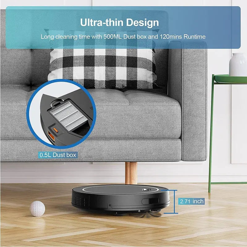 2-in-1 Robot Vacuum &amp; Mop: 2500Pa Suction. Smart Navigation &amp; Auto-Mopping