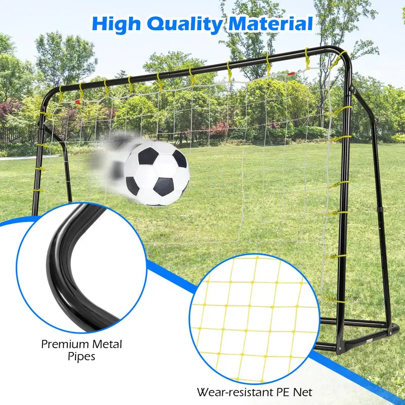 2-in-1 Soccer Rebounder Net ¨C 6ft x 4ft Goal with Integrated Shooting Target Zone