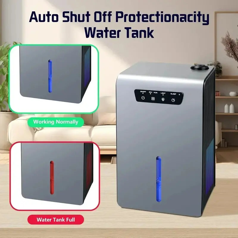 2-in-1 Ultrasonic Humidifier & Dehumidifier Combo ¨C 102oz Tank for Bedrooms and Small Rooms