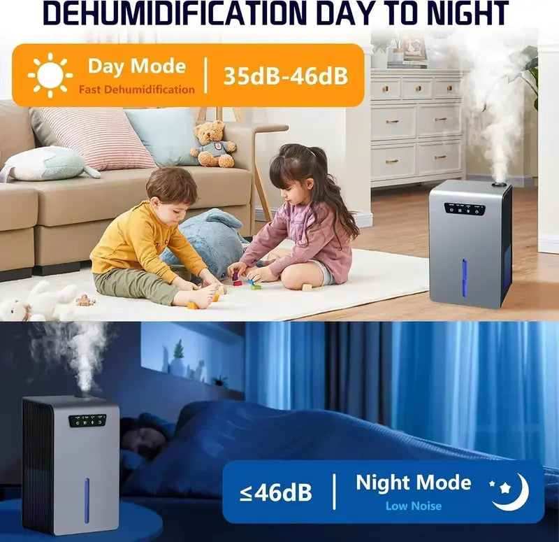 2-in-1 Ultrasonic Humidifier & Dehumidifier Combo ¨C 102oz Tank for Bedrooms and Small Rooms